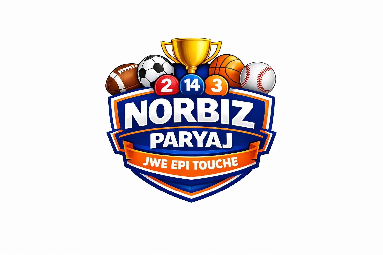 logo official NorbizParyaj with color Orange and Blue
